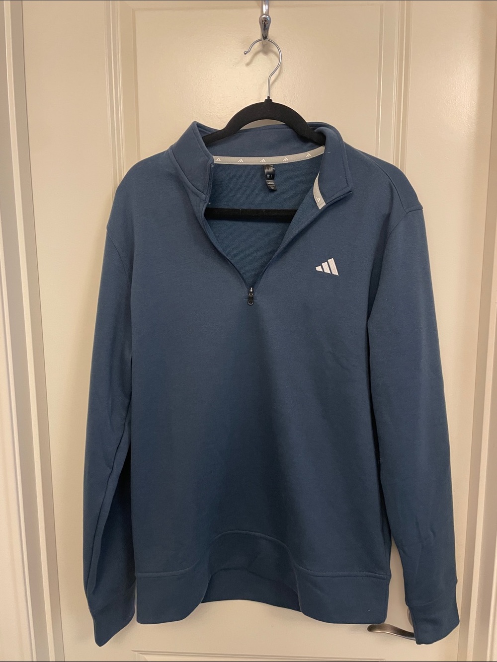 adidas Men's Blue Half-Zip Pullover Sweatshirt